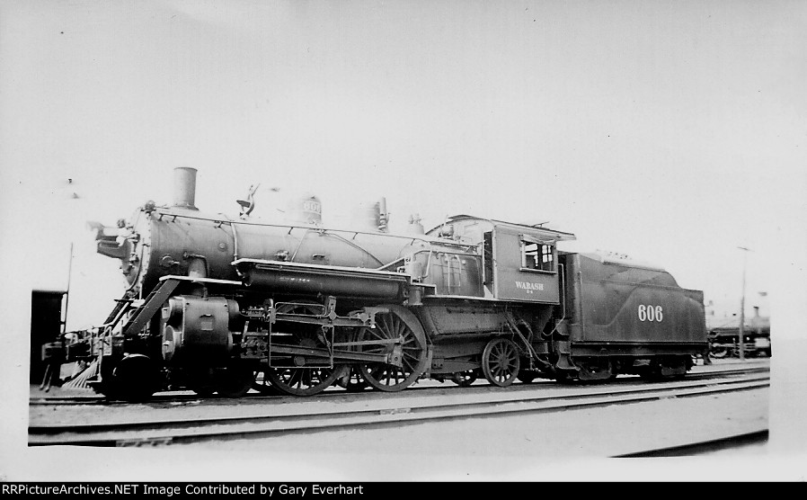 WAB 4-4-2 #606 - Wabash RR